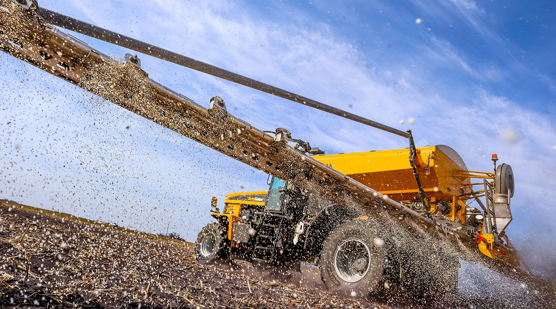 TerraGator dry applicator in field