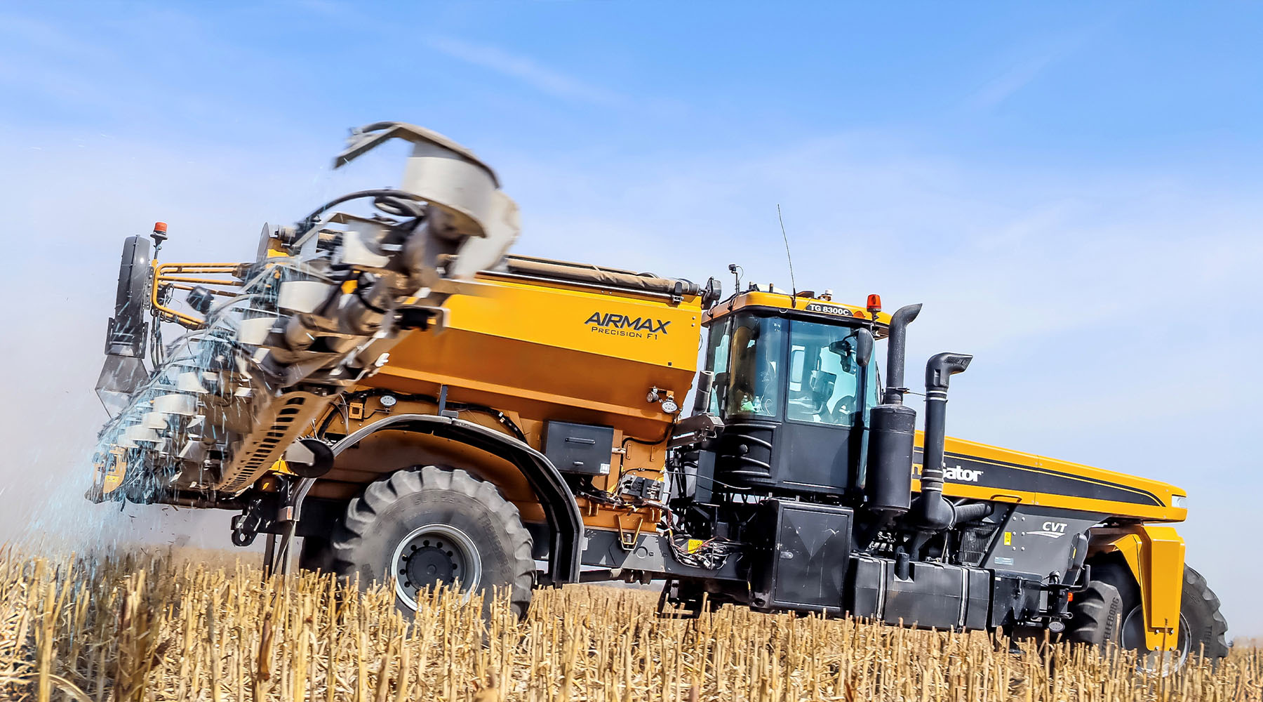 TerraGator dry applicator in field