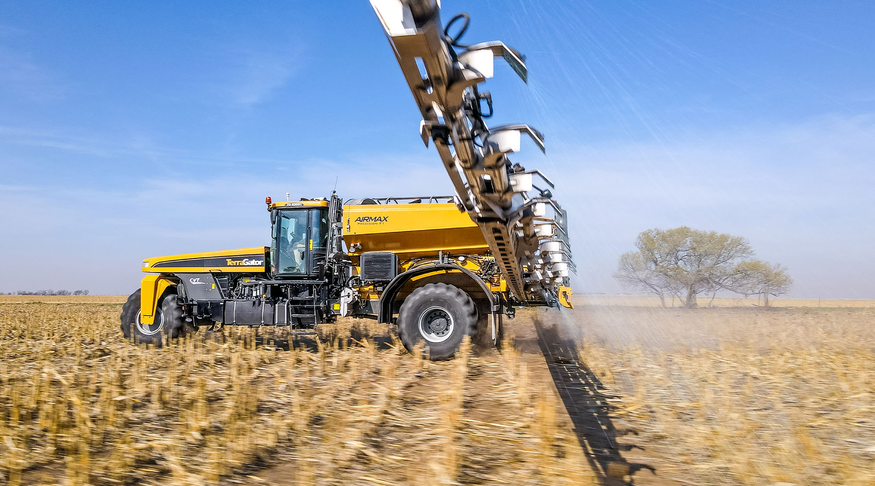 TerraGator dry applicator in field